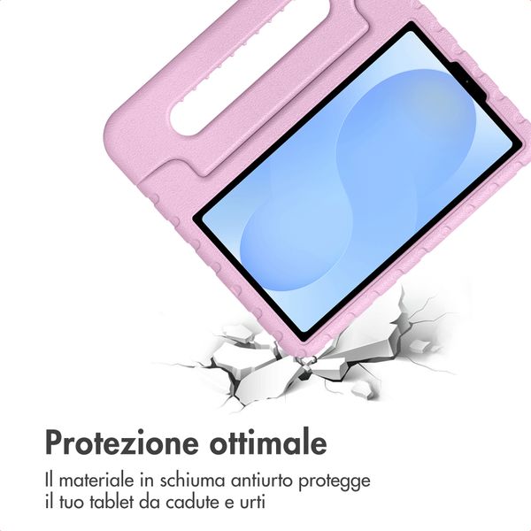 imoshion Cover Posteriore Kidsproof con Maniglia Samsung Galaxy Tab A11 / A9 8.7 pollici - Rosa chiaro