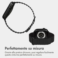 imoshion Cinturino magnetico in pelle sintetica Apple Watch | 44/45/46/49 mm - Nero