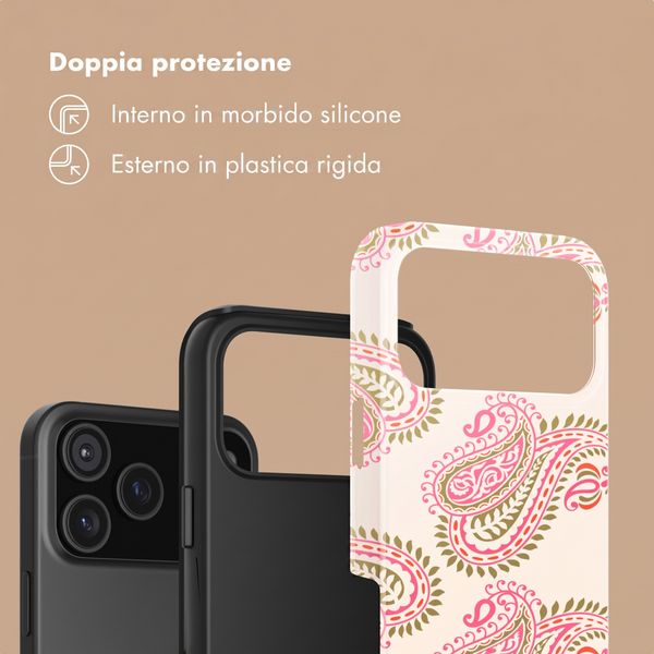 Selencia Cover Posteriore Vivid Apple iPhone 18 Pro Max / 17 Pro Max - Paisley Blush