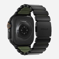 Nomad Cinturino Stratos Apple Watch | 44/45/46/49 mm - Forest Green / Black Titanium