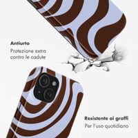 Selencia Cover Posteriore Vivid Apple iPhone 15 - Dream Swirl Chocolate