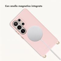 Selencia Cover posteriore Rivièra con MagSafe con ganci rimovibili Samsung Galaxy S26 Ultra - Sorbet Pink