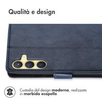 imoshion Cover a libro di Lusso Samsung Galaxy S24 Plus - Blu scuro