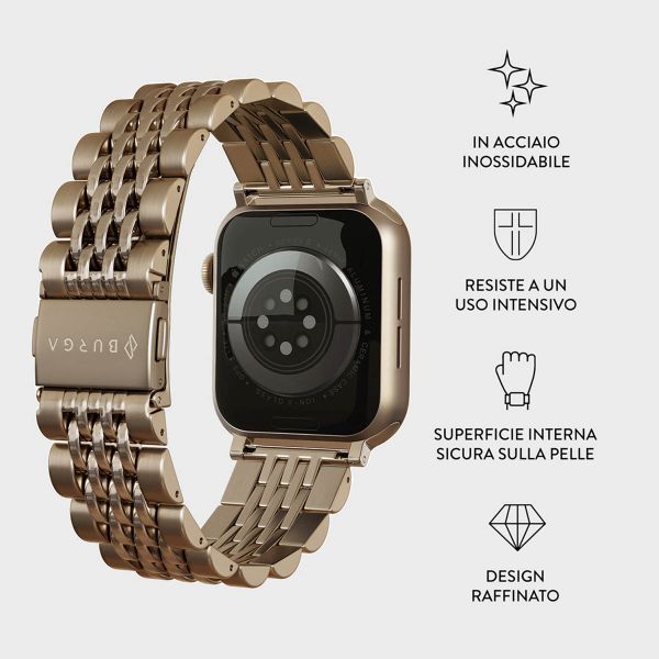 Burga Cinturino in acciaio Apple Watch | 38/40/41/42 mm - Oro