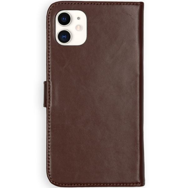 Selencia Cover a libro in vera pelle Apple iPhone 11 - Marrone