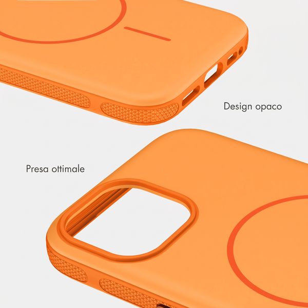 imoshion Cover posteriore Color con Thin MagSafe Ring Apple iPhone 15 - Arancio