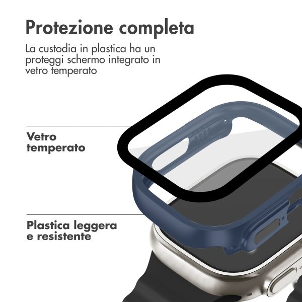 imoshion Cover rigida integrale Apple Watch Ultra / Ultra 2 / Ultra 3 - 49 mm - Blu scuro