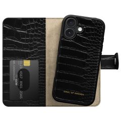iDeal of Sweden Portafoglio Magnetico Plus Apple iPhone 16 - Black Croco