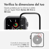 Accezz 2x pellicola protettiva con applicatore Apple Watch Series 4-6 / SE - 40 mm