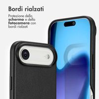 Accezz Cover in Pelle con MagSafe Apple iPhone Air - Onyx Black