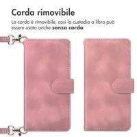 imoshion Cover a libro con Cordino Samsung Galaxy A55 - Rosa