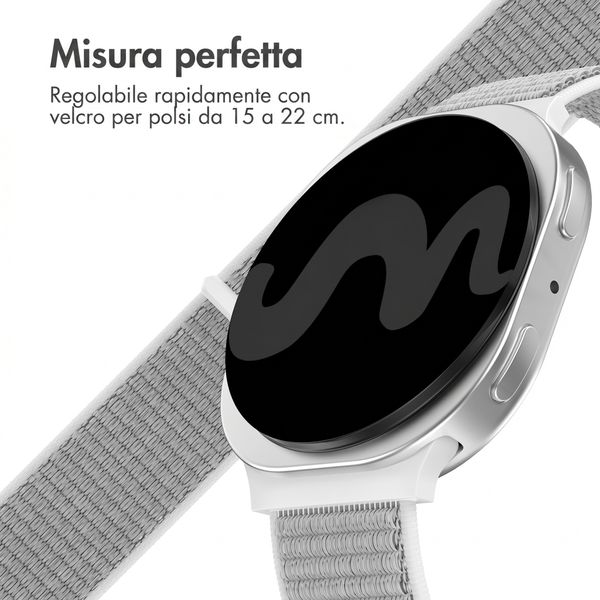 imoshion Cinturino in nylon Samsung Galaxy Watch 8 (40/44mm) / Classic (46mm) - Seashell