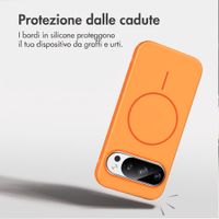 imoshion Cover posteriore Color con Thin MagSafe Ring Google Pixel 11 / 11 Pro / 10 / 10 Pro - Arancio