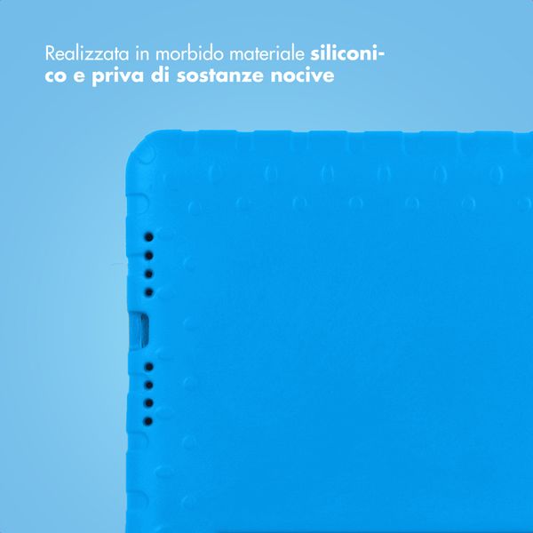 imoshion Cover Antishoc Speciale Bambini con Manico iPad 10.2 (2019 / 2020 / 2021) - Blu