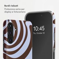 Selencia Cover posteriore Vivid con MagSafe Samsung Galaxy S25 - Dream Swirl Chocolate