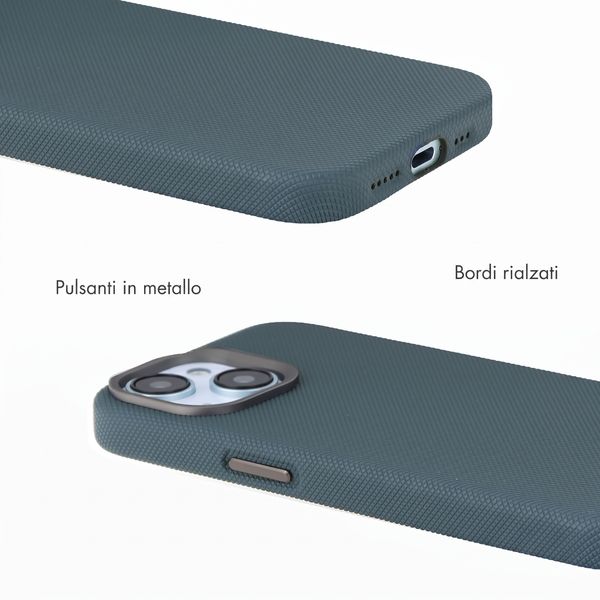 Accezz Cover Mesh con MagSafe Apple iPhone 15 - Blu scuro