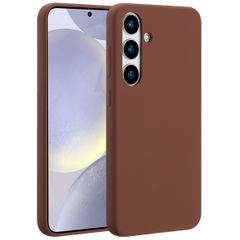 Accezz Cover in silicone liquido con MagSafe Samsung Galaxy S24 Plus - New Tea Brown