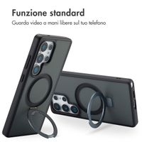 Accezz Cover con anello e supporto con MagSafe Samsung Galaxy S25 Ultra - Nero