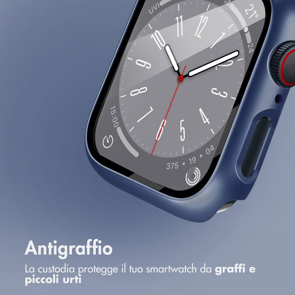 imoshion Cover rigida integrale Apple Watch 7 / 8 / 9 - 45 mm - Blu scuro