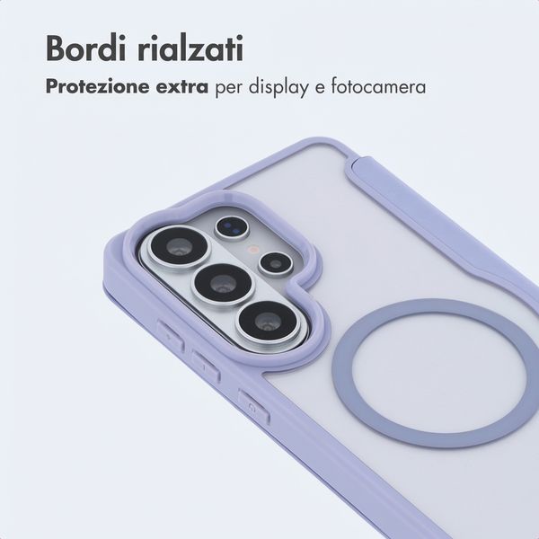 imoshion Bookcase trasparente con MagSafe Samsung Galaxy S26 Ultra - Lilla
