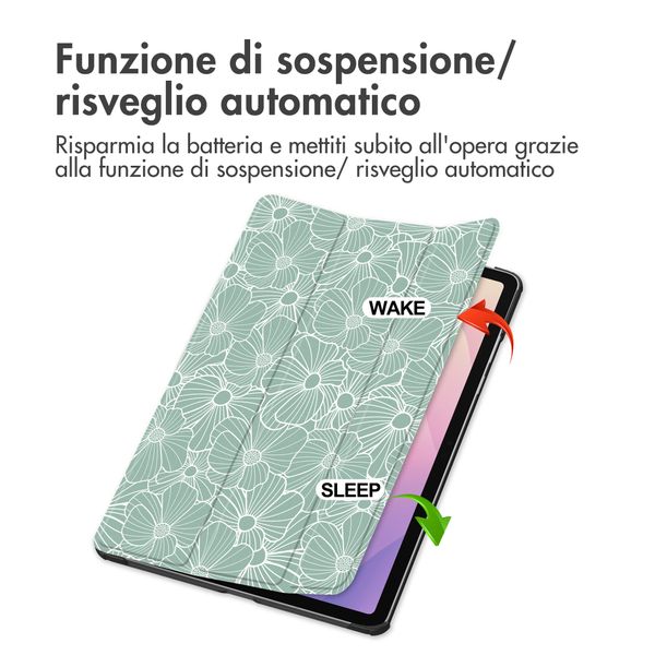 imoshion Cover Trifold Design Samsung Galaxy Tab S11 - Botanica