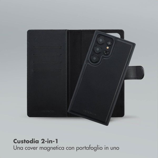 Selencia Libreria rimovibile Olyn con MagSafe Samsung Galaxy S24 Ultra - Nero