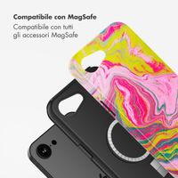 Selencia Cover posteriore Vivid con MagSafe Apple iPhone 17e / 16e - Marble Pink