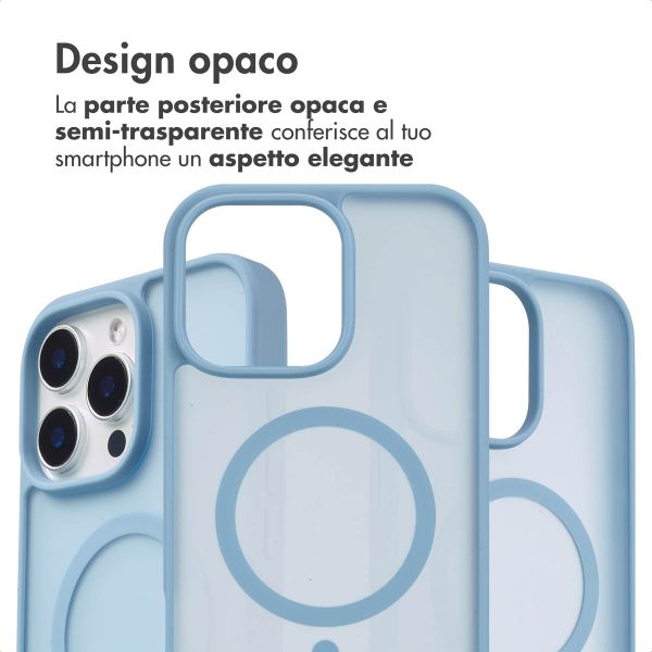 imoshion Cover posteriore Color Guard con MagSafe Apple iPhone 15 Pro Max - Azzurro