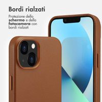 Accezz Cover in Pelle con MagSafe Apple iPhone 13 - Sienna Brown