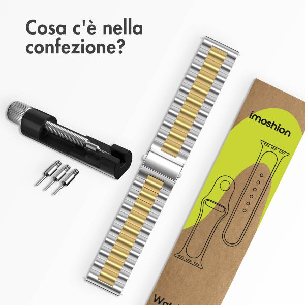 imoshion Cinturino in acciaio  - Attacco universale 20 mm - Argento e Oro