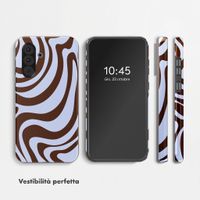 Selencia Cover Posteriore Vivid Samsung Galaxy A36 / A56 - Dream Swirl Chocolate