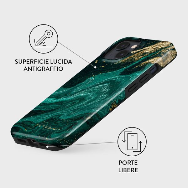 Burga Cover Posteriore Resistente con MagSafe Apple iPhone 13 - Emerald Pool