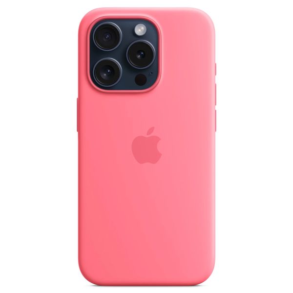 Apple Cover Posteriore in Silicone con MagSafe Apple iPhone 15 Pro - Rosa