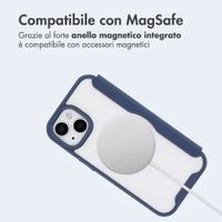 imoshion Bookcase trasparente con MagSafe Apple iPhone 15 - Blu