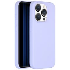 Accezz Cover in silicone liquido con MagSafe Apple iPhone 15 Pro - Viola