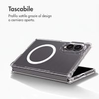 Accezz Cover posteriore Xtreme Impact con MagSafe Samsung Galaxy Z Fold 8 - Trasparente