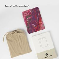 Selencia Cover per tablet Vivid Apple iPad 11 (2025) 11 pollici A16 / iPad 10 (2022) 10.9 pollici - Marble Plum