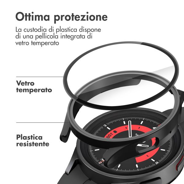 imoshion Cover rigida integrale Samsung Galaxy Watch 5 - 40 mm - Nero