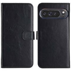 Selencia Cover a libro in vera pelle Google Pixel 9 Pro XL - Nero