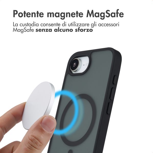 imoshion Cover posteriore Color Guard con MagSafe Apple iPhone 17e / 16e - Nero