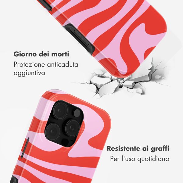 Selencia Cover Posteriore Vivid Apple iPhone 16 Pro - Dream Swirl Pink