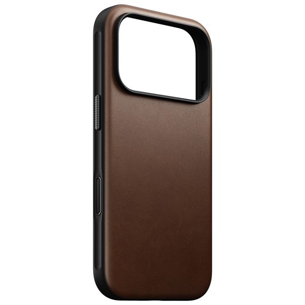 Nomad Cover in pelle moderna MagSafe Apple iPhone 18 Pro Max / 17 Pro Max - Brown