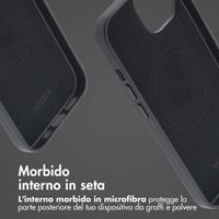Accezz Cover in Pelle con MagSafe Apple iPhone 15 - Onyx Black