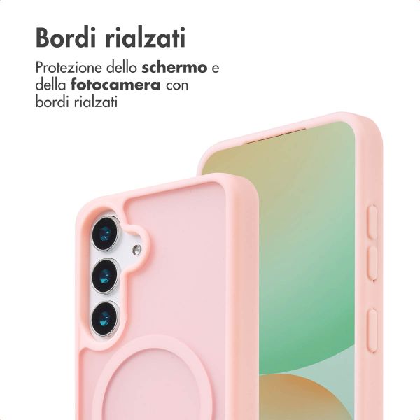 imoshion Cover posteriore Color Guard con MagSafe Samsung Galaxy S25 Plus - Rosa chiaro