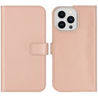 Selencia Cover a libro in vera pelle Apple iPhone 14 Pro Max - Dusty Pink
