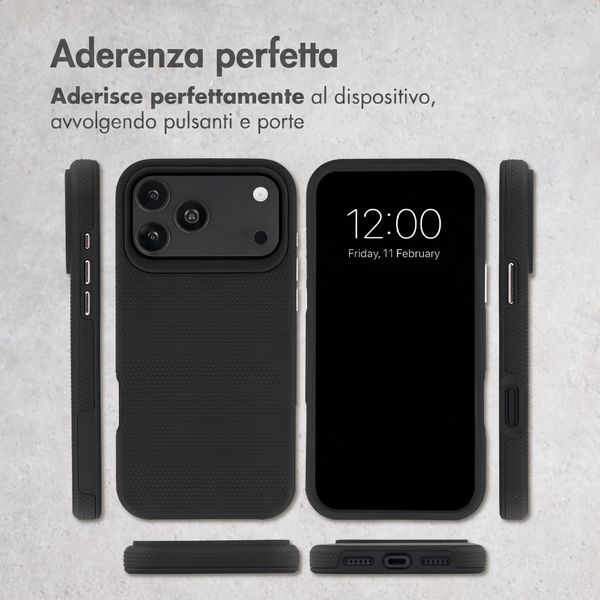 Accezz Cover Posteriore Resistente con MagSafe Apple iPhone 18 Pro Max / 17 Pro Max - Nero