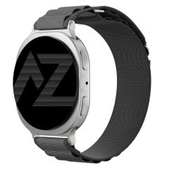 Accezz Cinturino in nylon Alpine Samsung Galaxy Watch 9 (40/44mm) / Watch 8 (40/44mm) / Classic (46mm) - Dark Grey