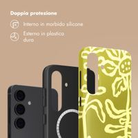 Selencia Cover posteriore Vivid con MagSafe Samsung Galaxy S24 - Chalky Bloom