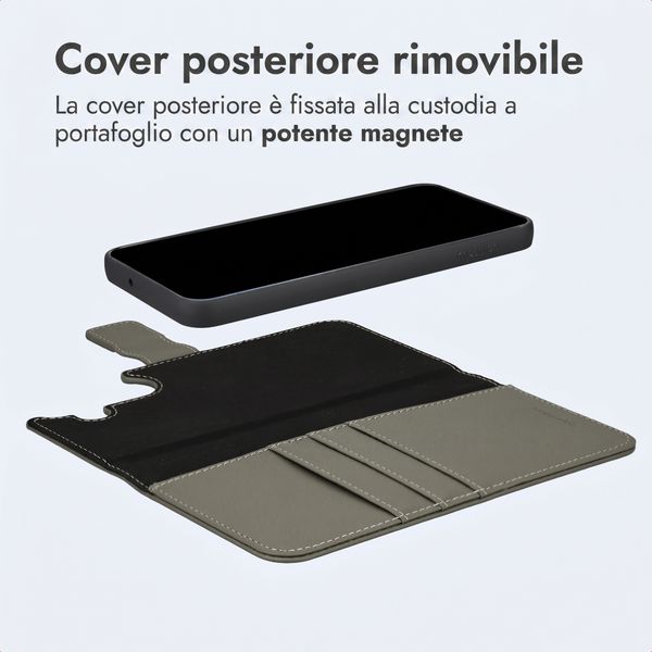imoshion Cover a libro di lusso 2-in-1 rimovibile Samsung Galaxy A17 (5G) / (4G) - Verde