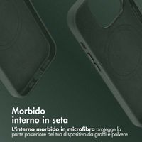 Accezz Cover in Pelle con MagSafe Apple iPhone 14 Pro - Cedar Green